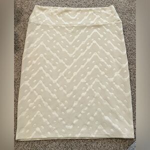 XL LuLaRoe Cassie Skirt Cream
